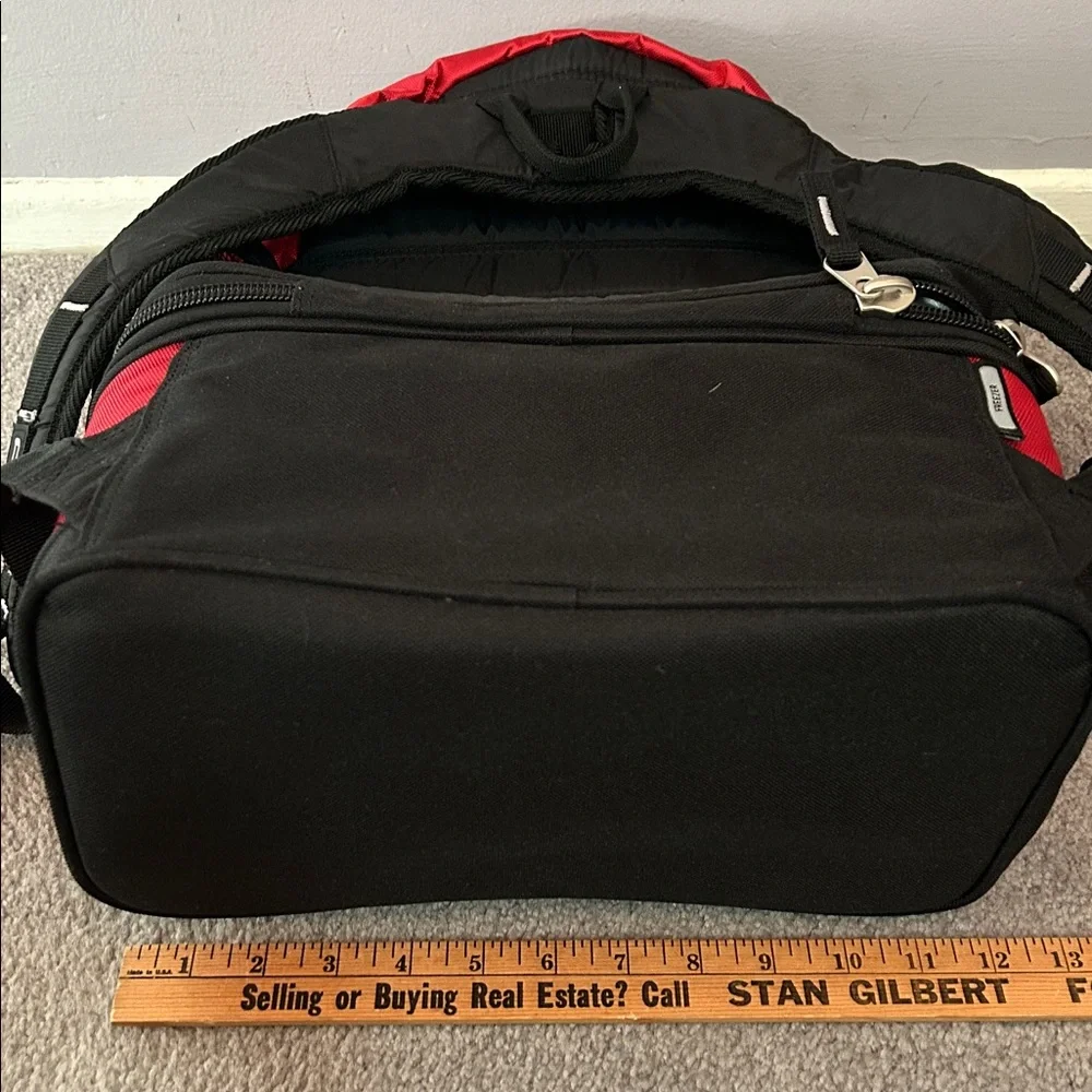 Ogio CSI Miami red and black cooler backpack with multiple compartments